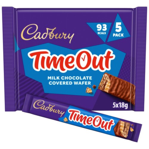 Cadbury Timeout Milk Chocolate Wafer Bar 5 Pack (18 g)