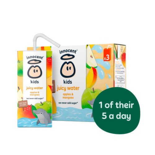 Innocent Apples & Mangoes Kids Juicy Water 3 Pack (200 ml)