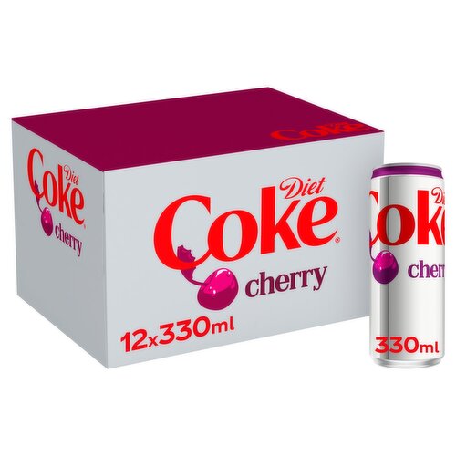 Diet Coke Cherry Can 12 Pack (330 ml)