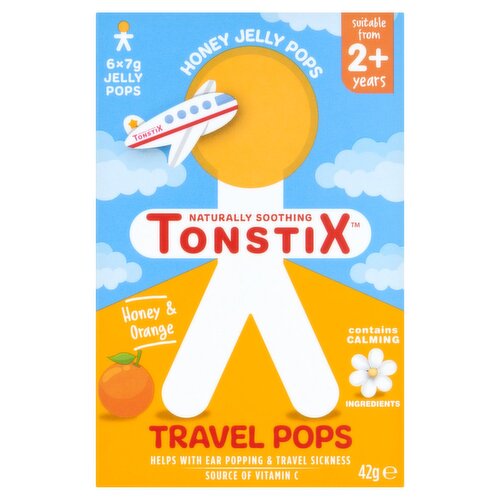 Tonstix Honey & Orange Jelly Travel Pops 2+Years (6 Piece)