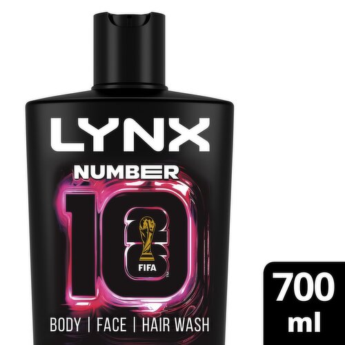 Lynx Number 10 3 In 1 Body Face Hair Wash (700 ml)