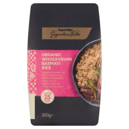 SuperValu Signature Tastes Organic Wholegrain Basmati Rice (500 g)