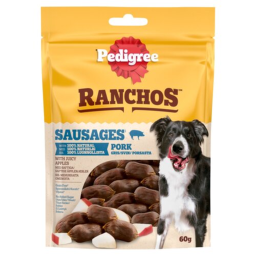 Pedigree Ranchos Pork Sausage Dog Treats (60 g)