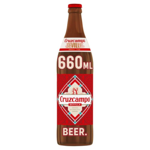 Cruzcampo Sevilla Beer Bottle (660 ml)