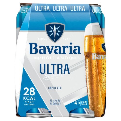 Bavaria Ultra Beer Can 4 Pack (500 ml)