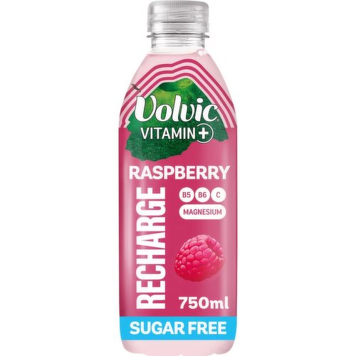 Volvic Vitamin+ Recharge Raspberry Sugar Free Still Water Bottle (750 ml)