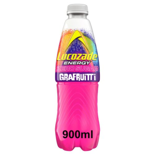Lucozade Energy Grafruitti Zero Sugar Drink Bottle (900 ml)