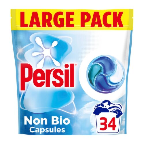 Persil Non Bio 4 in 1 Laundry Detergent Capsules 34 Wash Large Pack (34 Piece)