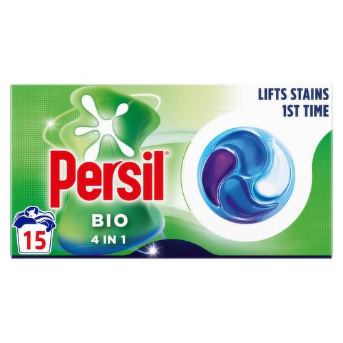Persil Bio 4 In 1 Laundry Capsules 15 Washes (15 Piece)