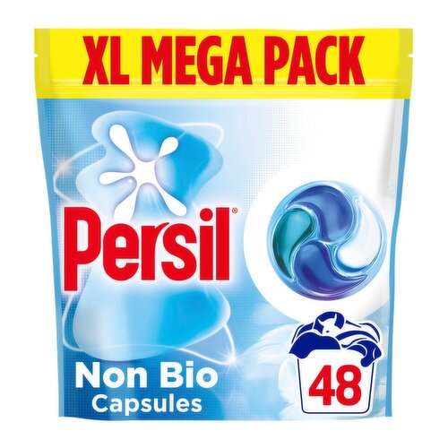 Persil Non Bio 4 In 1 Laundry Capsules 48 Washes XL Mega Pack (48 Piece)