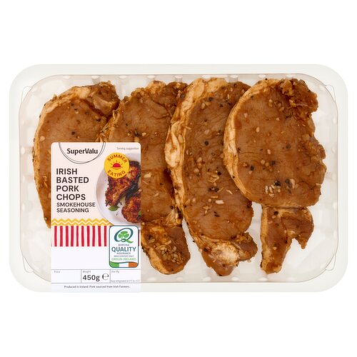 SuperValu Basted Pork Chops with Smokehouse Seasoning (450 g)