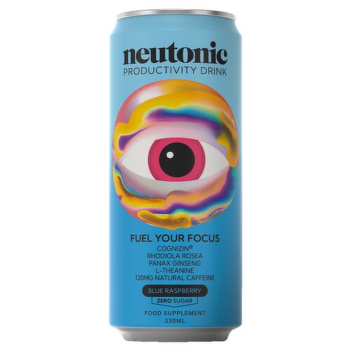 Neutonic Productivity Drink Blue Raspberry Zero Sugar Can (330 ml)