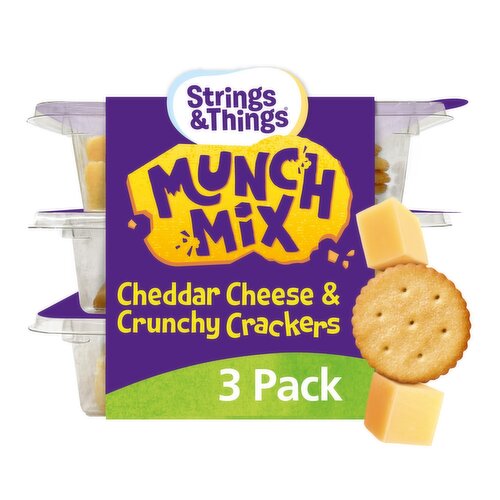 Strings & Things Munch Mix Cheese & Crackers 3 Pack (30 g)