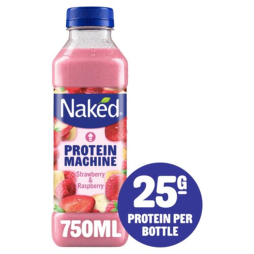 Naked Strawberry & Raspberry Protein Machine Smoothie (750 ml)