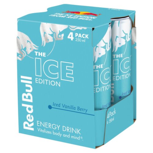 Red Bull The Ice Edition Iced Vanilla Berry Energy Drink Can 4 Pack (250 ml)