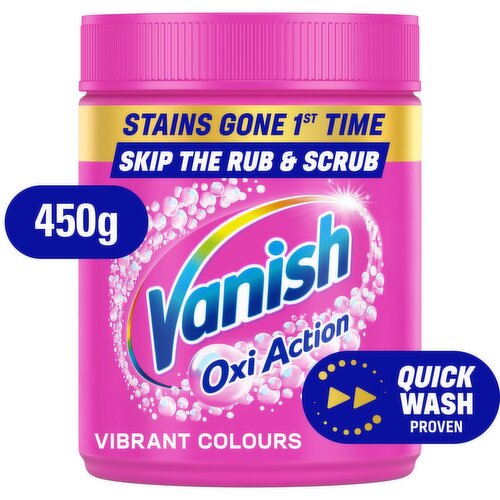 Vanish Gold Oxi Action Colours Chlorine Bleach Free Stain Remover Powder (450 g)