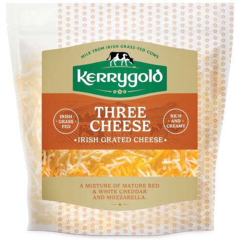 Kerrygold Three Cheese Irish Grated Cheese (200 g)