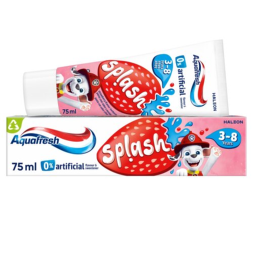 Aquafresh Splash Strawberry Kids Toothpaste 3-8 Years (75 ml)