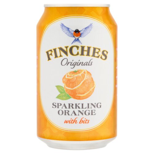 Finches Sparkling Orange with Bits Can (330 ml)