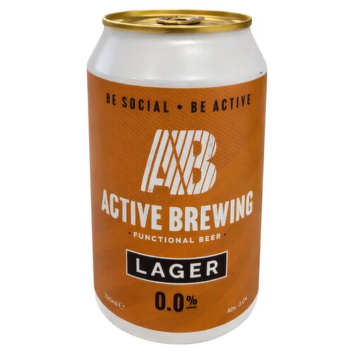 Active Brewing Lager 0.0% Can (330 ml)