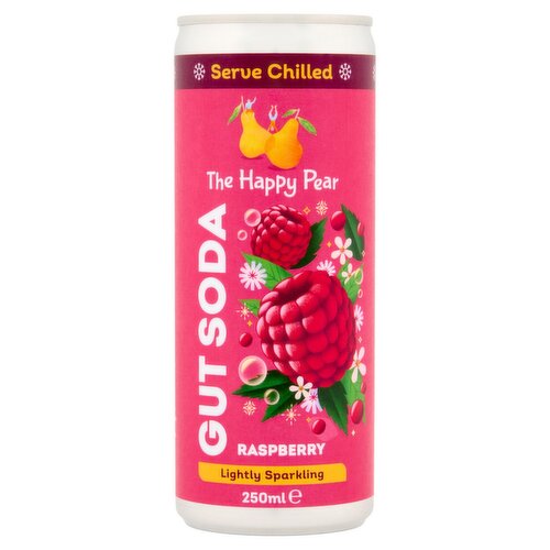 The Happy Pear Raspberry Gut Soda Can (250 ml)