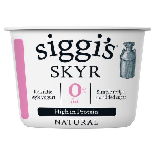Siggi's Skyr Natural 0% Fat Icelandic Style Yogurt (450 g)