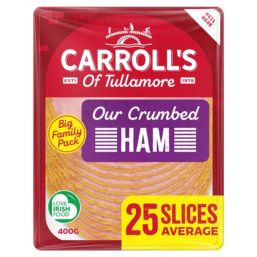 Carroll's of Tullamore Crumbed Ham Slices Big Family Pack (400 g)