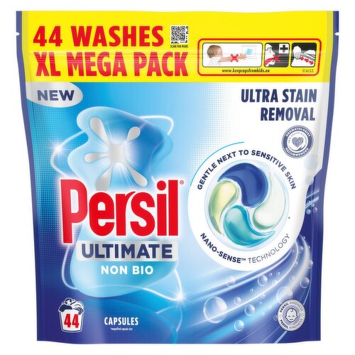 Persil Ultimate Non Bio Laundry Detergent Capsules 44 Washes XL Mega Pack (44 Piece)