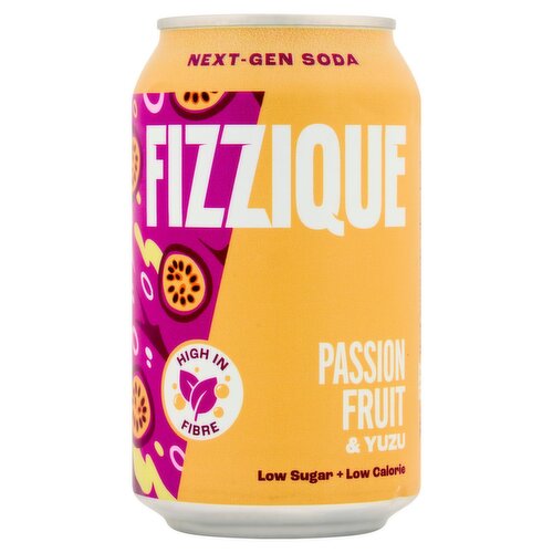 Fizzique Passion Fruit & Yuzu Soda Can (330 ml)