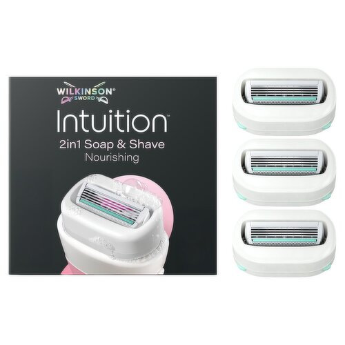Wilkinson Sword Intuition 2in1 Soap & Shave Nourishing Blades (3 Piece)