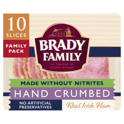 Brady Family Hand Crumbed Ham without Nitrites Family Pack (120 g)