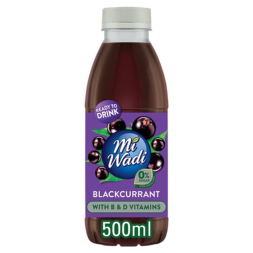 MiWadi Blackcurrant Ready to Drink Bottle (500 ml)