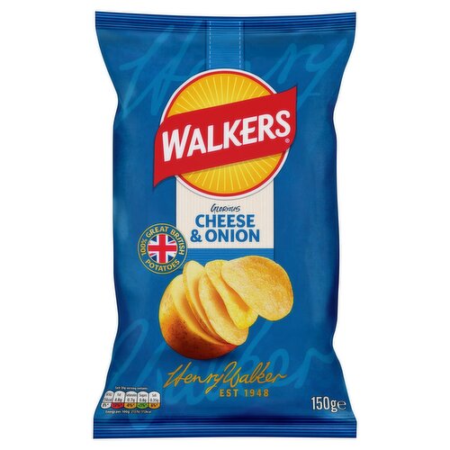 Walkers Cheese & Onion Sharing Crisps (150 g)