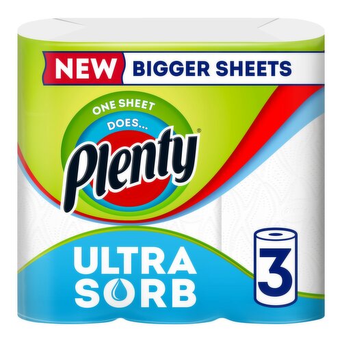 Plenty Ultrasorb Kitchen Towel (3 Roll)