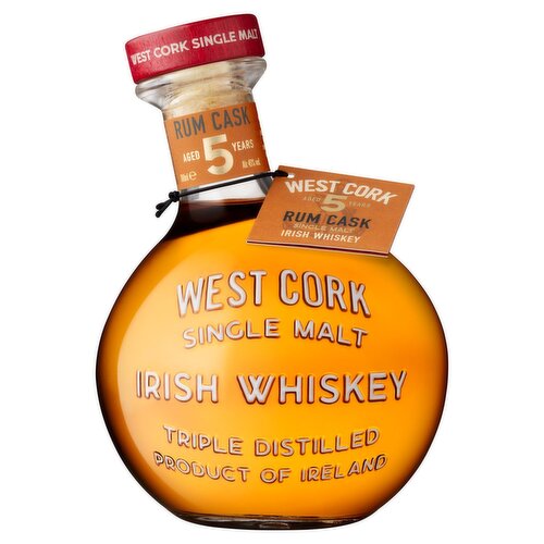 West Cork Irish Whiskey 5 Year Old Rum Cask (700 ml)