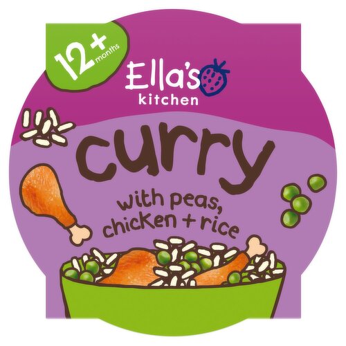 Ella's Kitchen Curry with Peas, Chicken & Rice 12+Months (200 g)