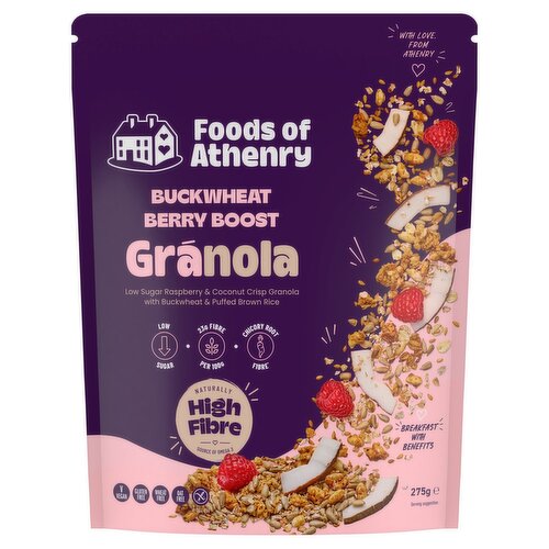 Foods of Athenry Gluten Free Buckwheat Berry Boost Granola (275 g)