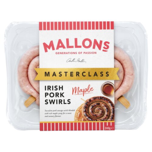 Mallons Masterclass Maple Irish Pork Swirls (240 g)