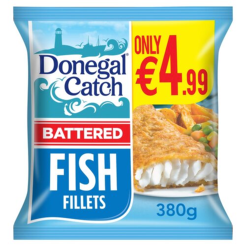 Donegal Catch Battered Fish Fillets €4.99 (380 g)